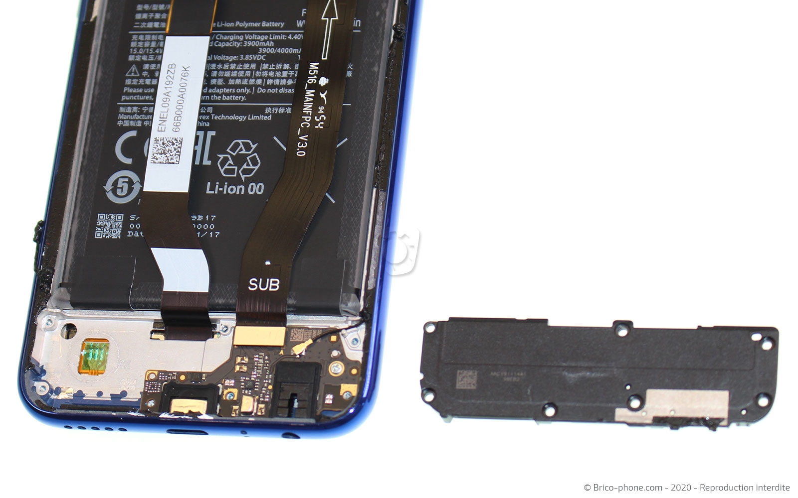 Changement de batterie sur Redmi Note 8T photo 4