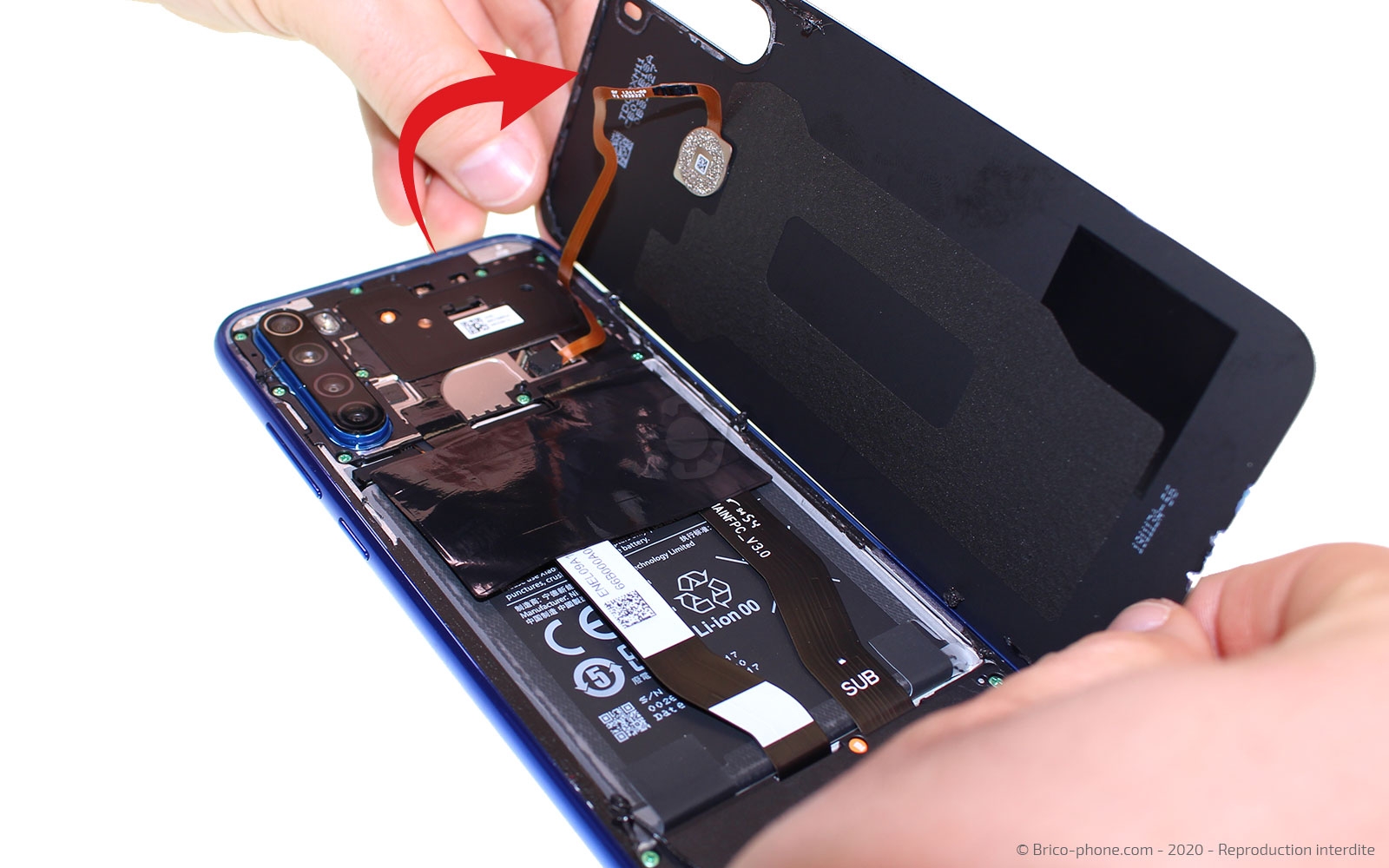 Changement du connecteur de charge sur Redmi Note 8T photo 2