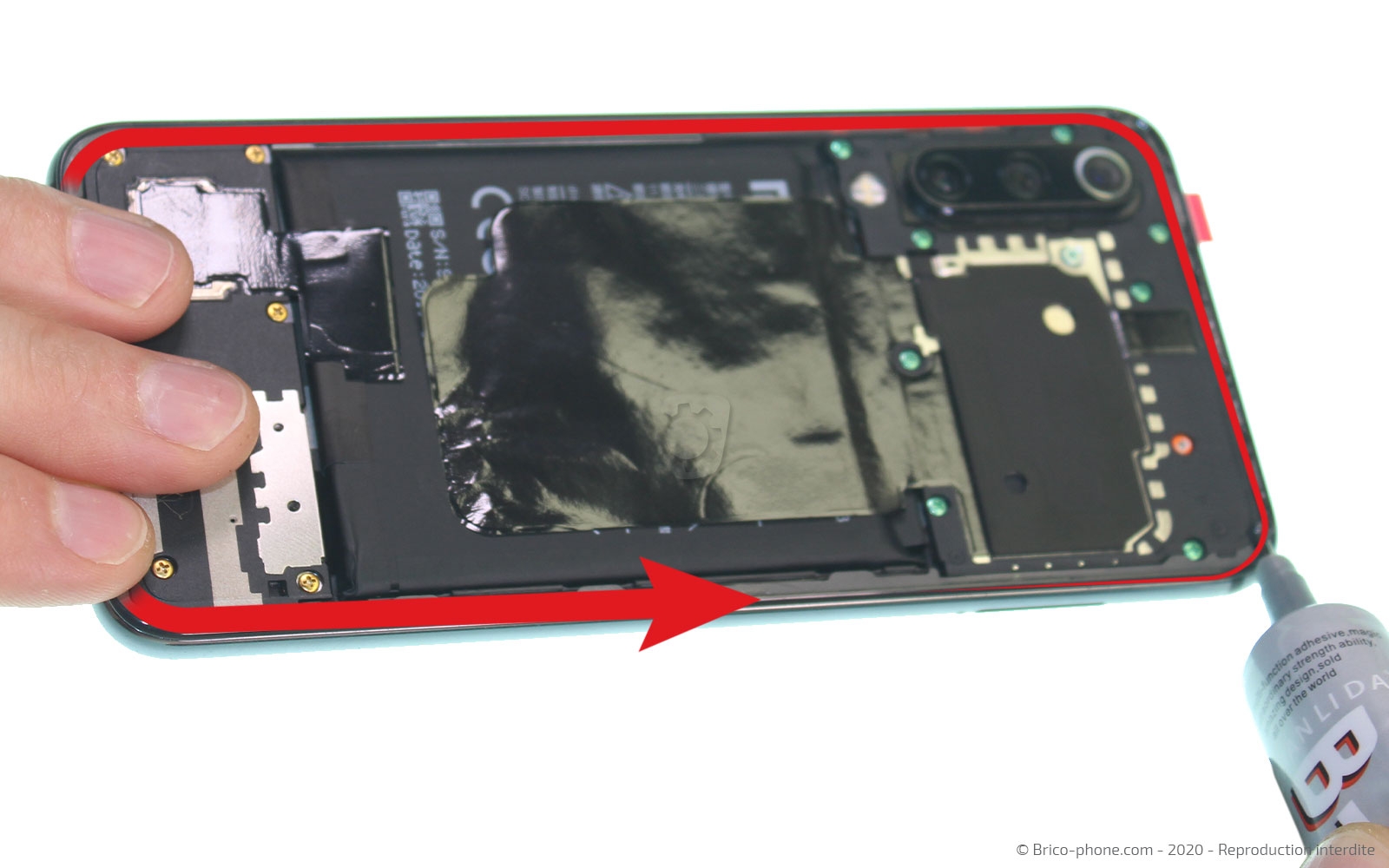 Changement de la batterie sur Mi 9 SE photo 2