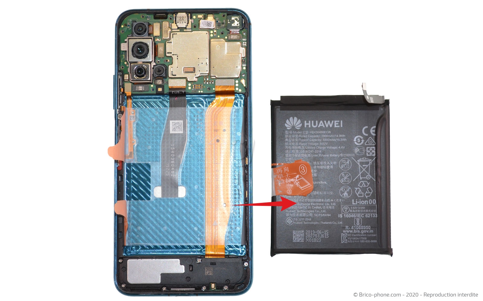 Changement d'écran (vitre + LCD) sur Honor 20 Pro photo 2