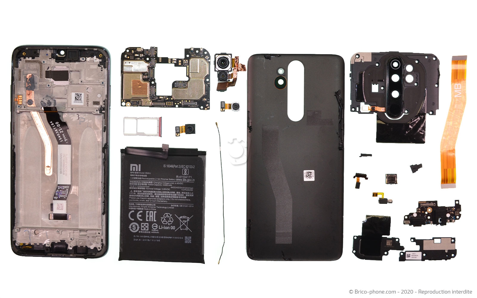 Démontage complet sur Redmi Note 8 Pro photo 1