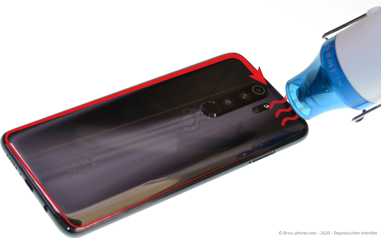 Changement de la vitre arrière sur Redmi Note 8 Pro photo 2
