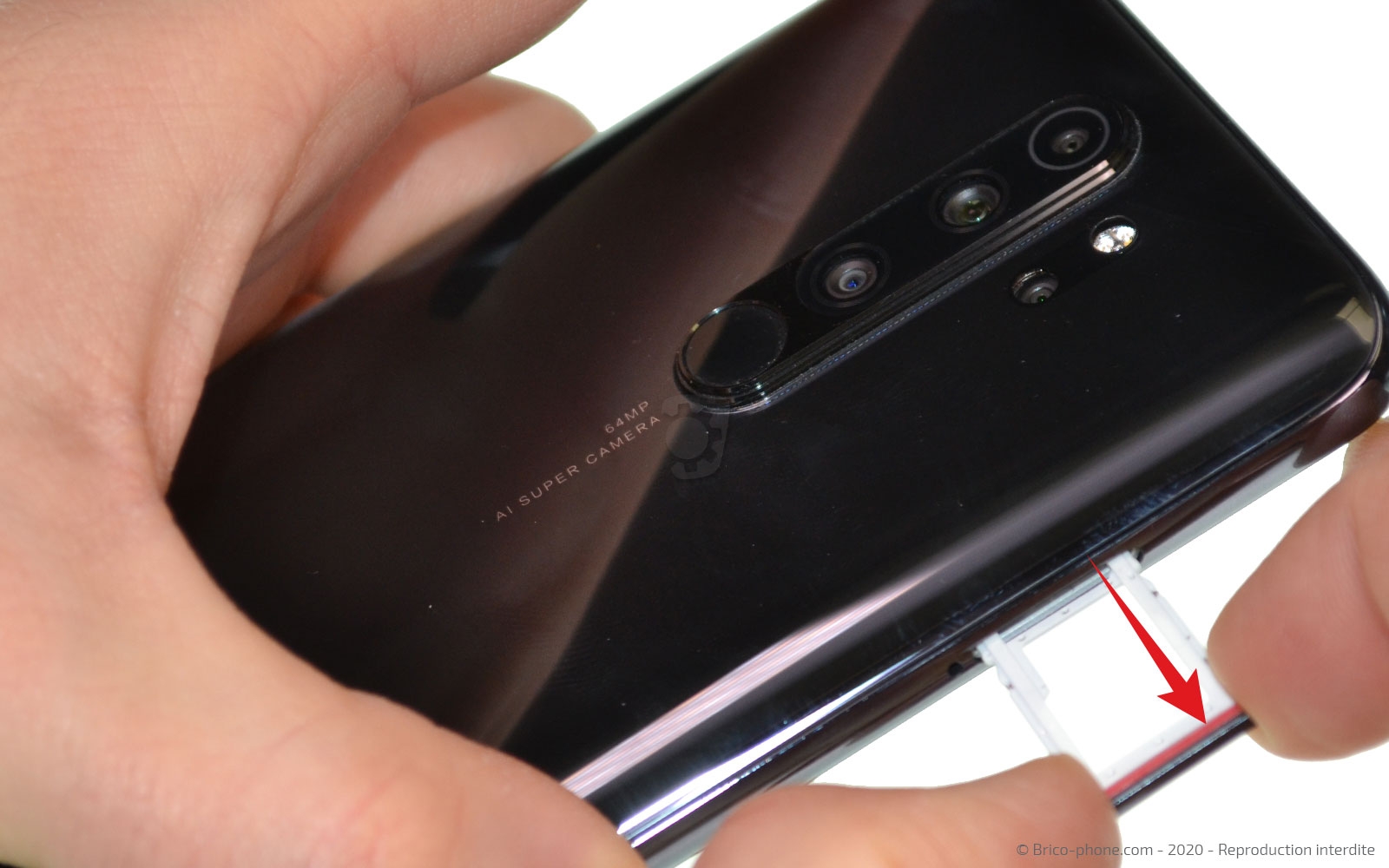 Changement de la vitre arrière sur Redmi Note 8 Pro photo 3