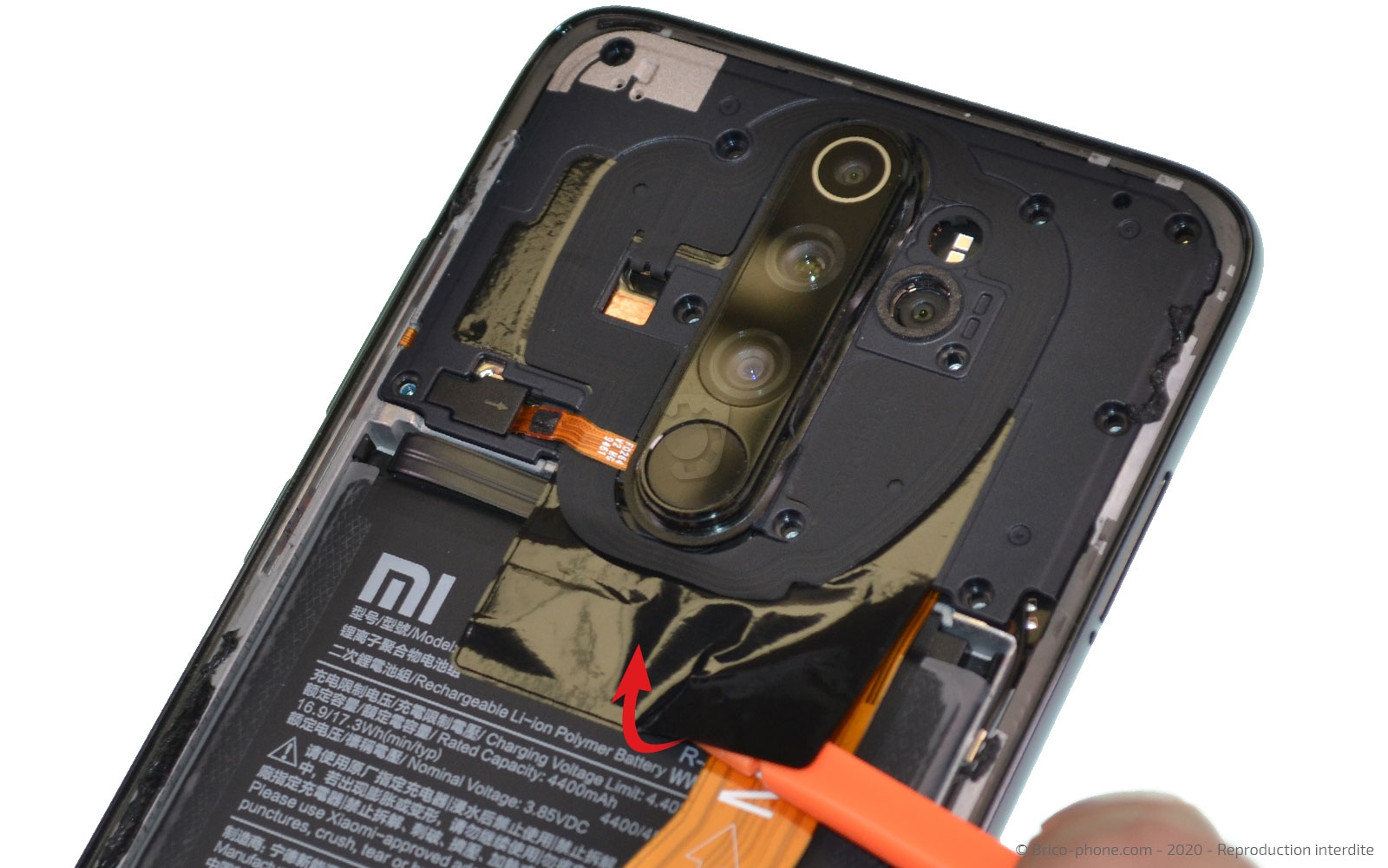 Changement du connecteur de charge sur Redmi Note 8 Pro photo 2