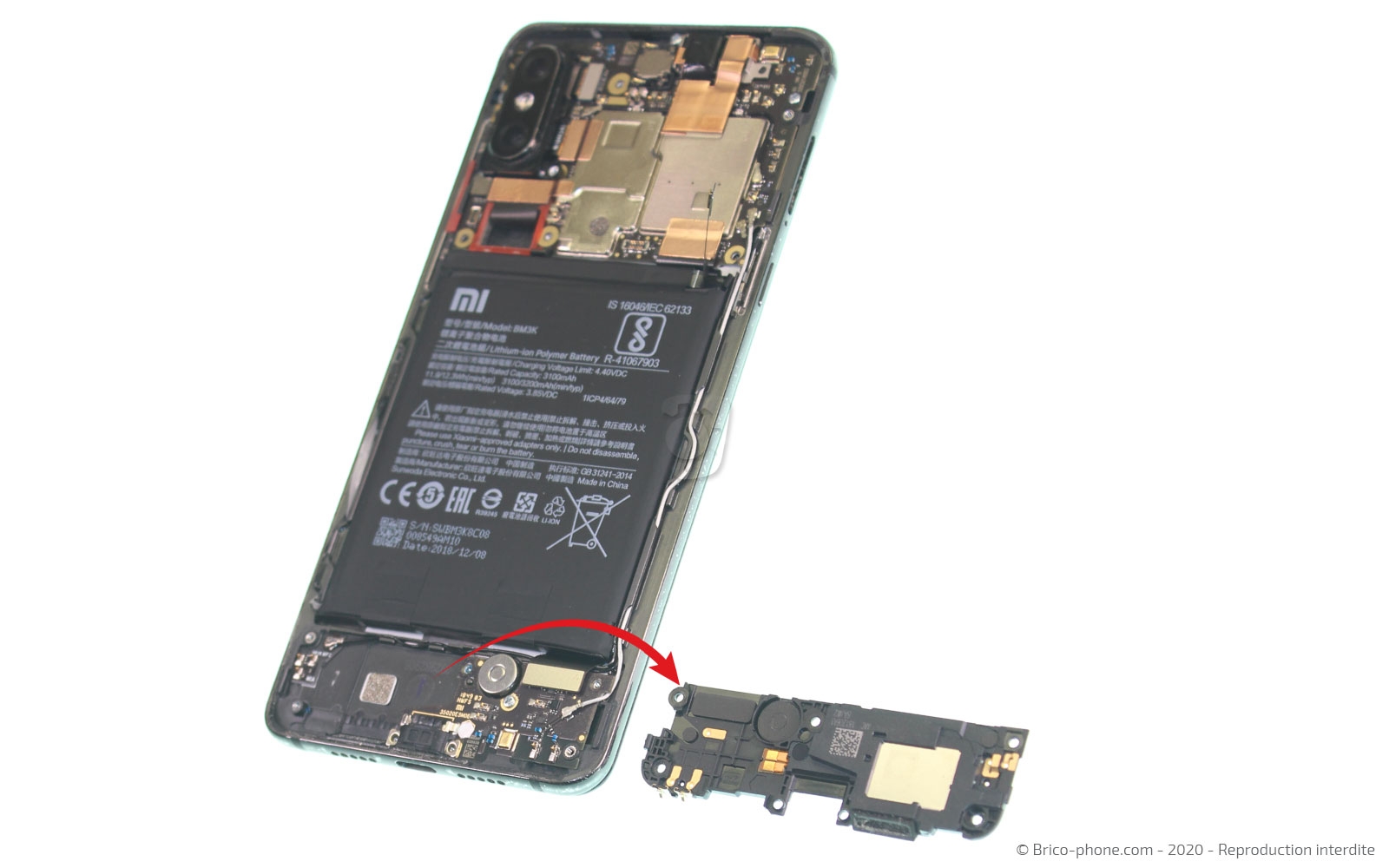 Changement du connecteur de charge sur Mi Mix 3 photo 3