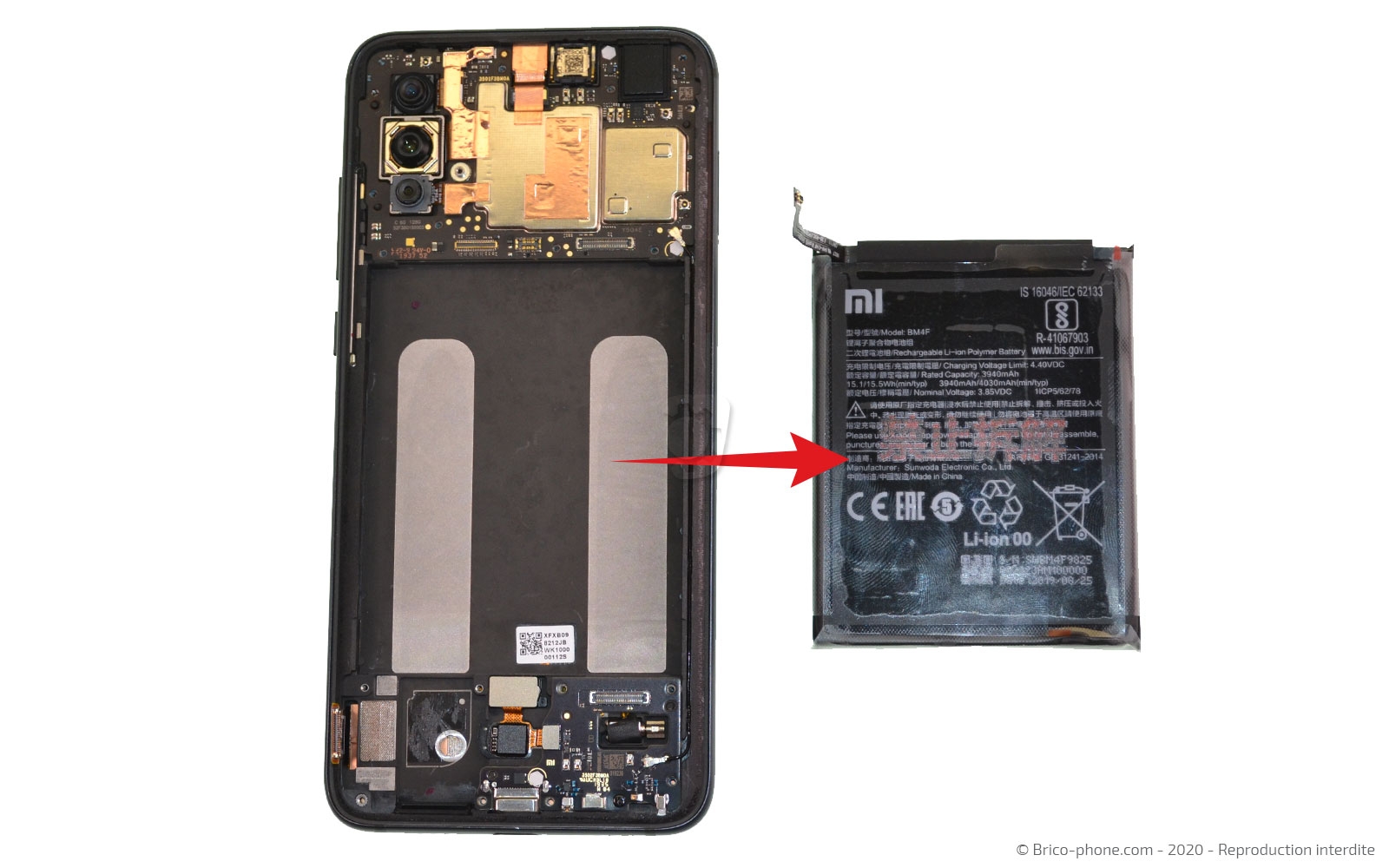 Démontage complet sur Mi 9 Lite photo 2