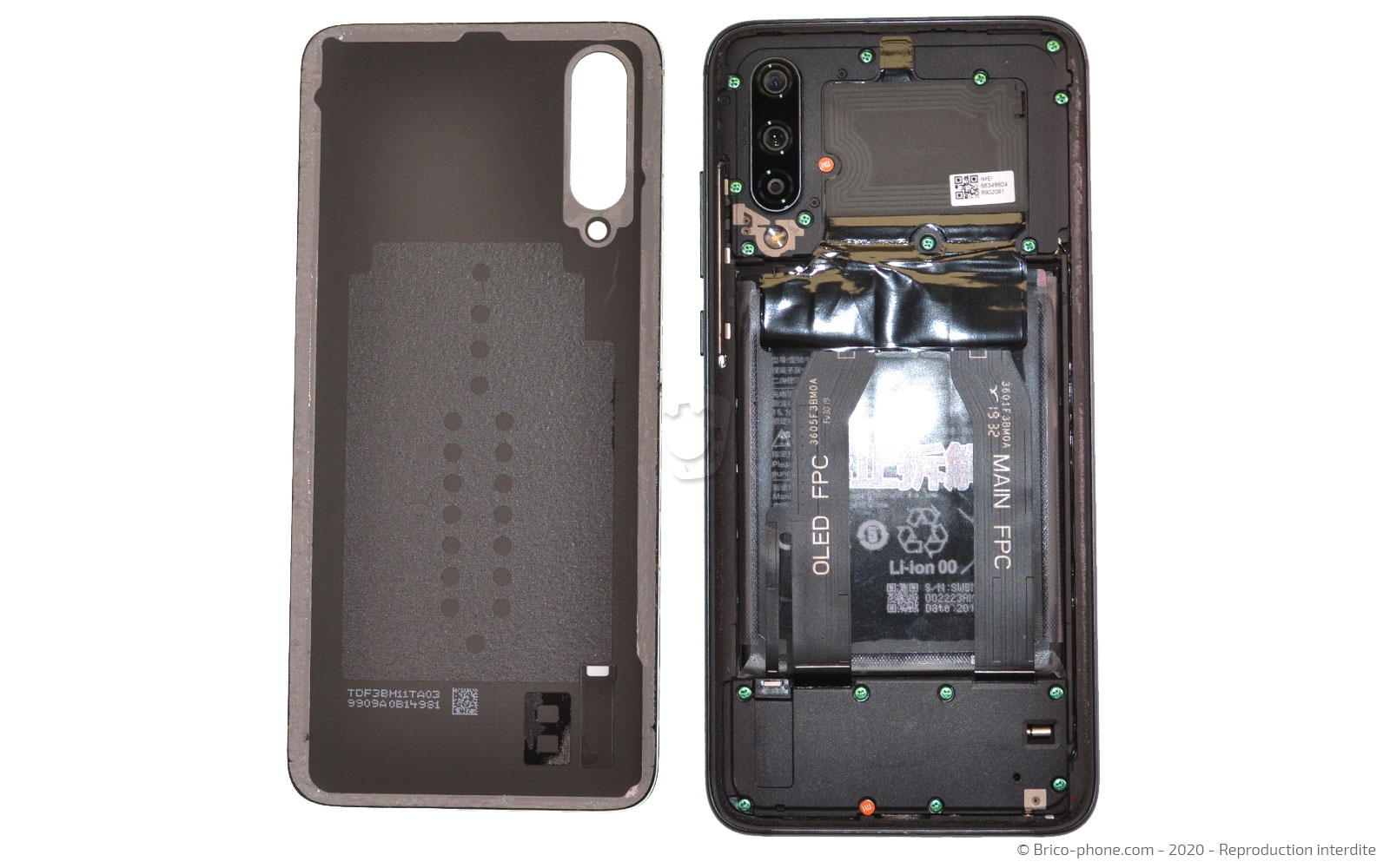 Changement de la vitre arrière sur Mi 9 Lite photo 4