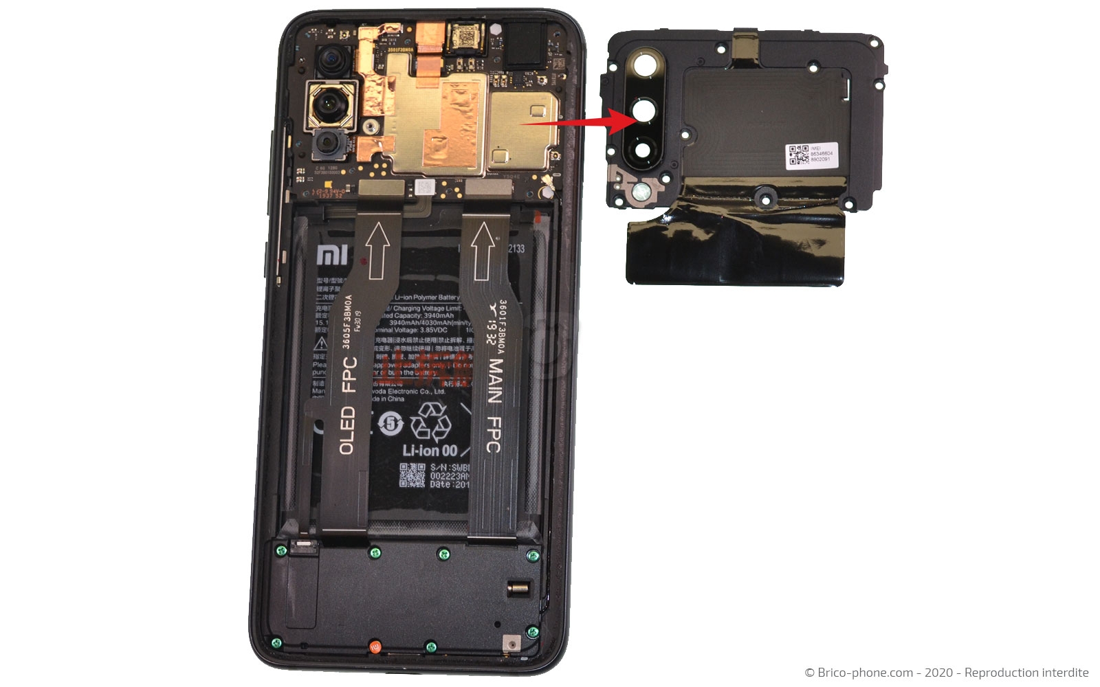 Changement du connecteur de charge  sur Mi 9 Lite photo 4