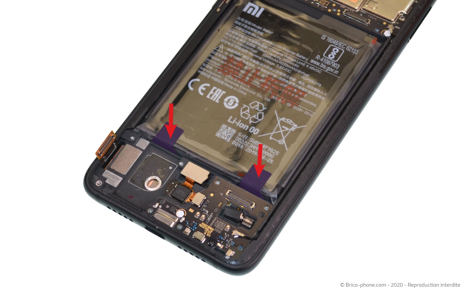 Changement de la batterie sur Mi 9 Lite photo 1