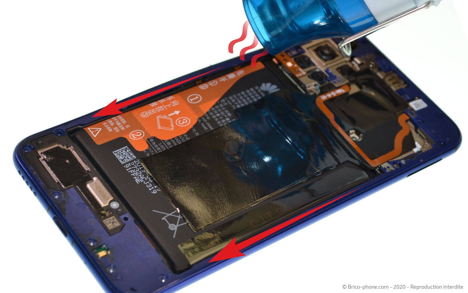 Changement de batterie sur Honor 20 photo 1