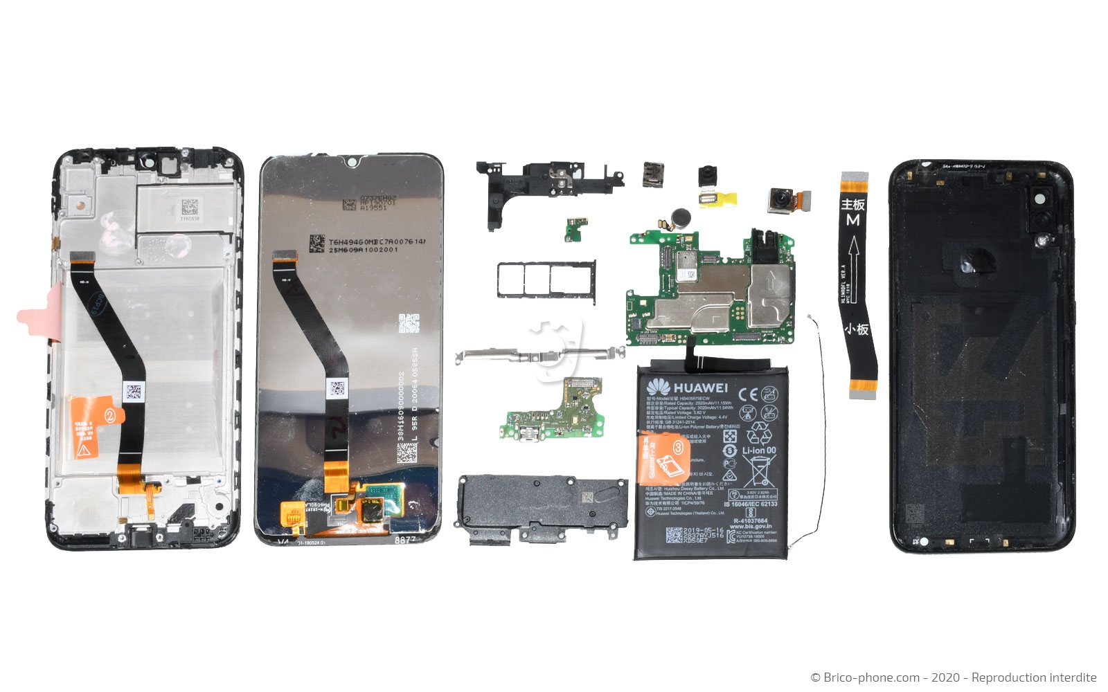 Démontage complet sur Y6 2019 photo 1