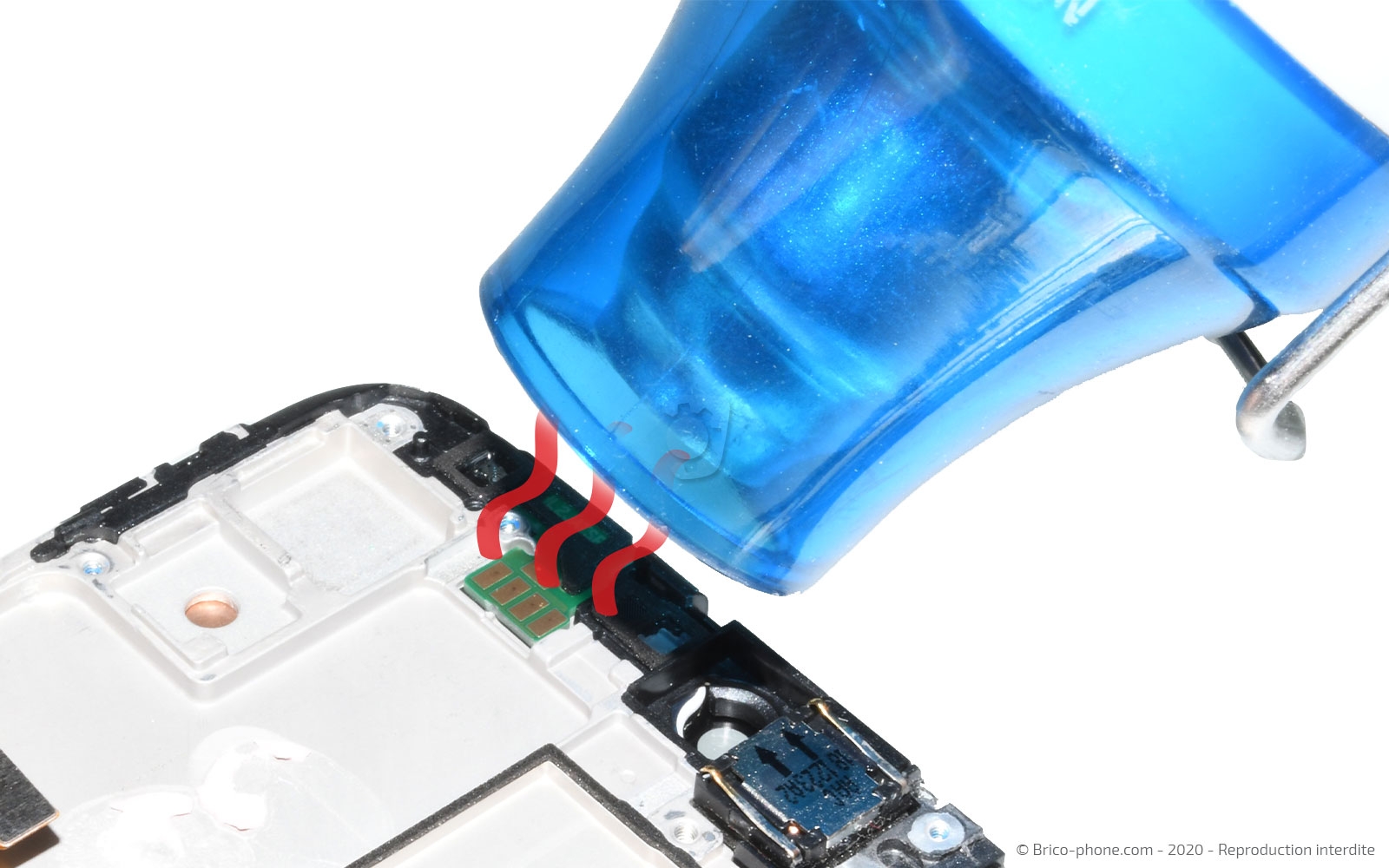 Changement de bloc écran avec batterie sur Y6 2019 photo 1