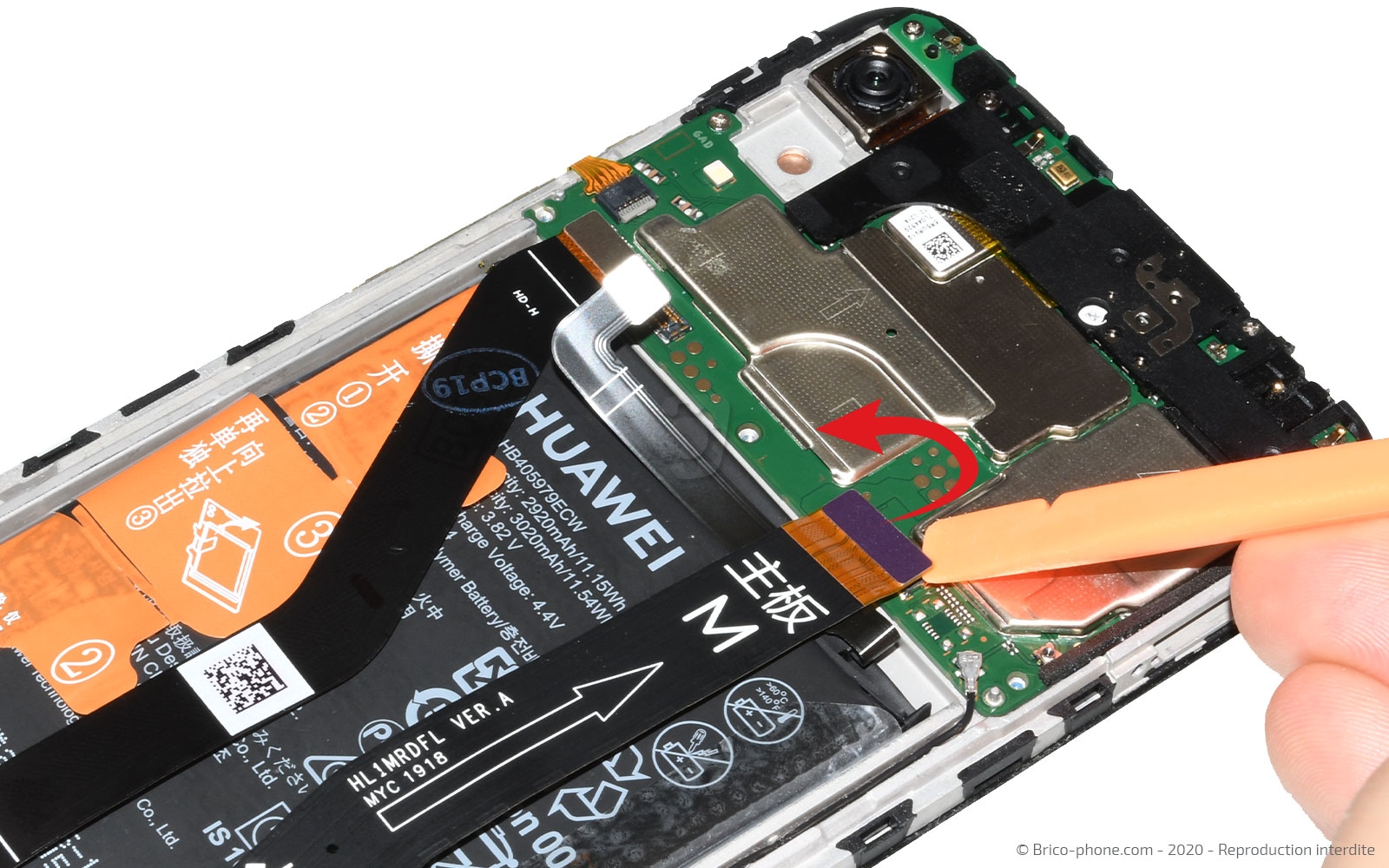 Changement de batterie sur Y6 2019 photo 1