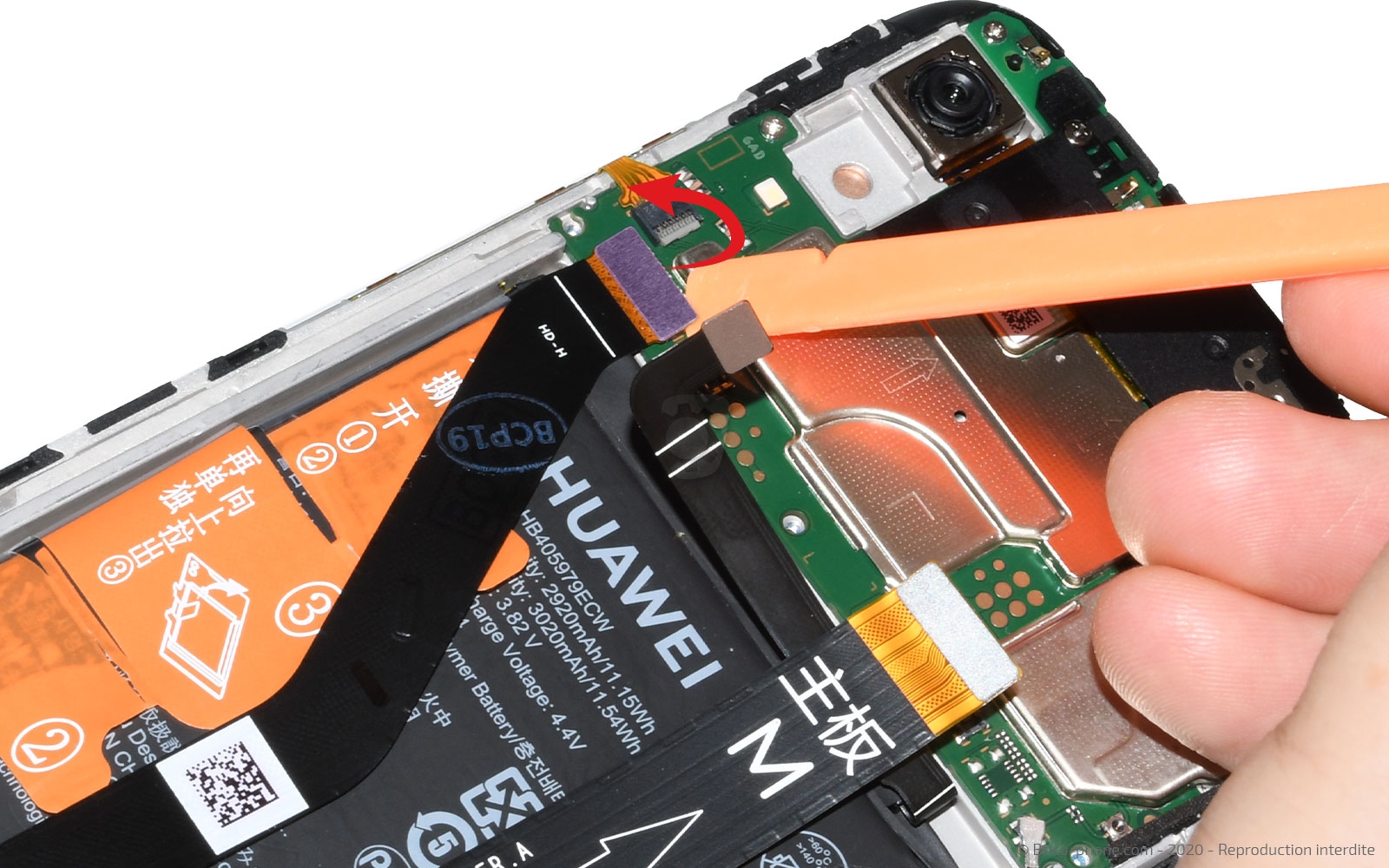 Changement de batterie sur Y6 2019 photo 2