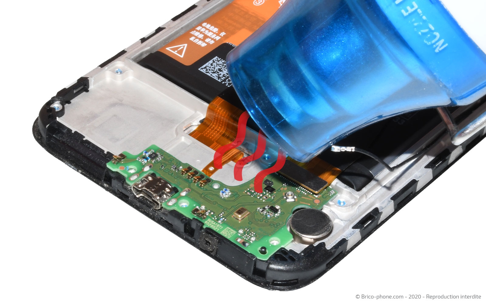 Changement d'écran (vitre + LCD) sur Y6 2019 photo 1