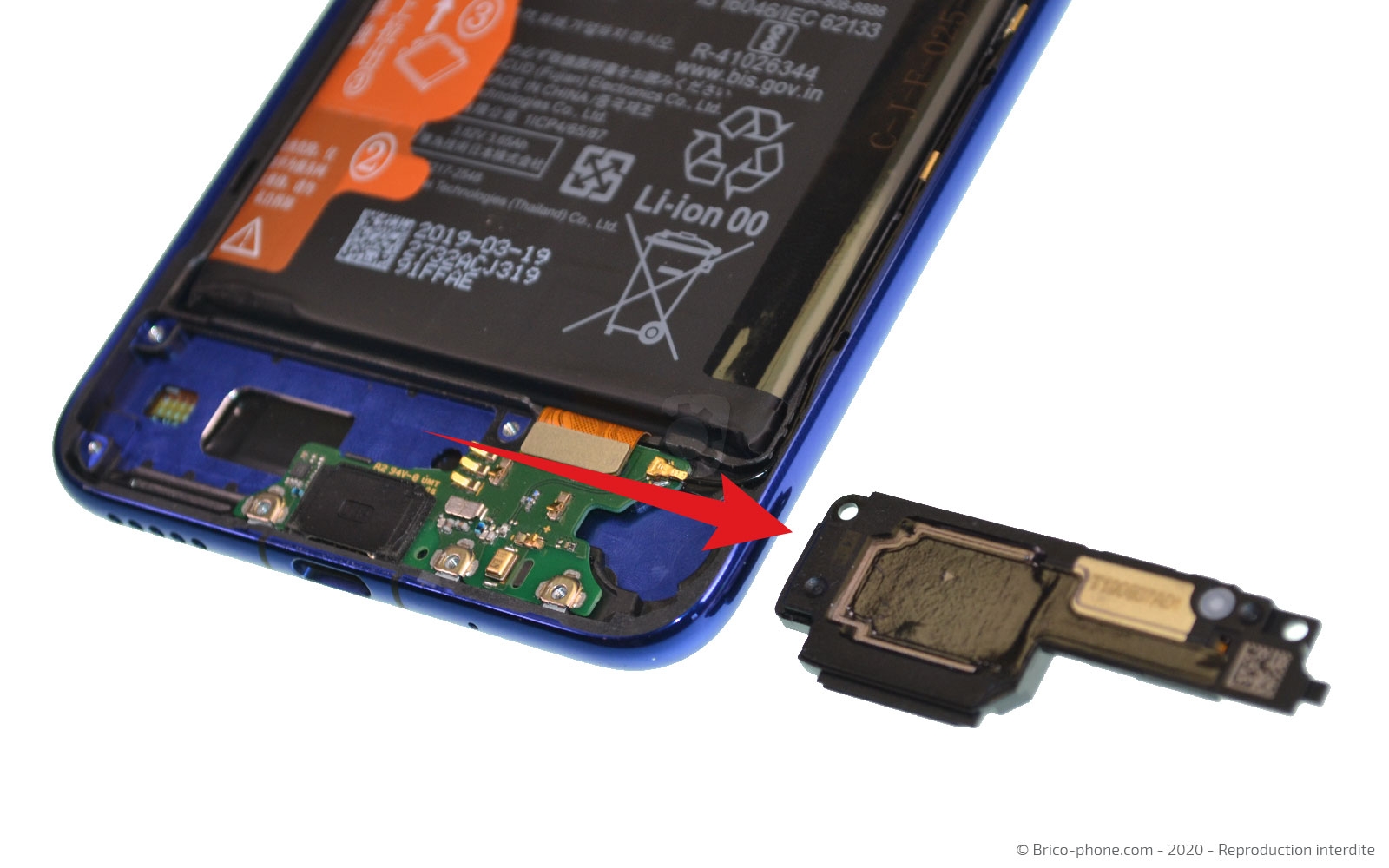 Changement du connecteur de charge sur Honor 20 photo 2