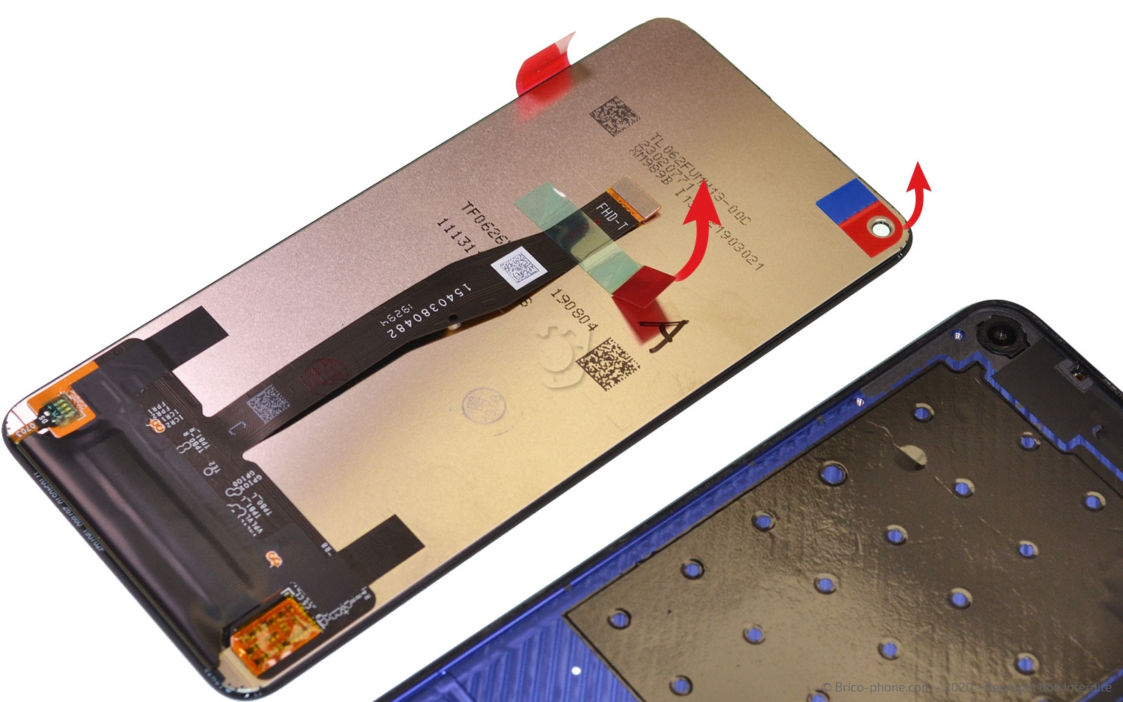 Changement d'écran (vitre + LCD) sur Honor 20 photo 1