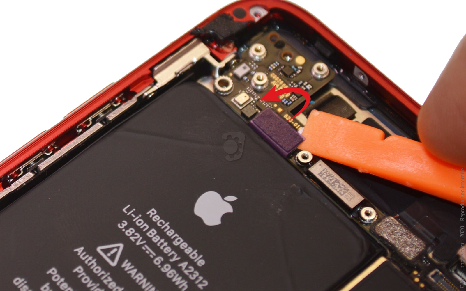 Changement du haut-parleur externe sur iPhone SE 2020 photo 1