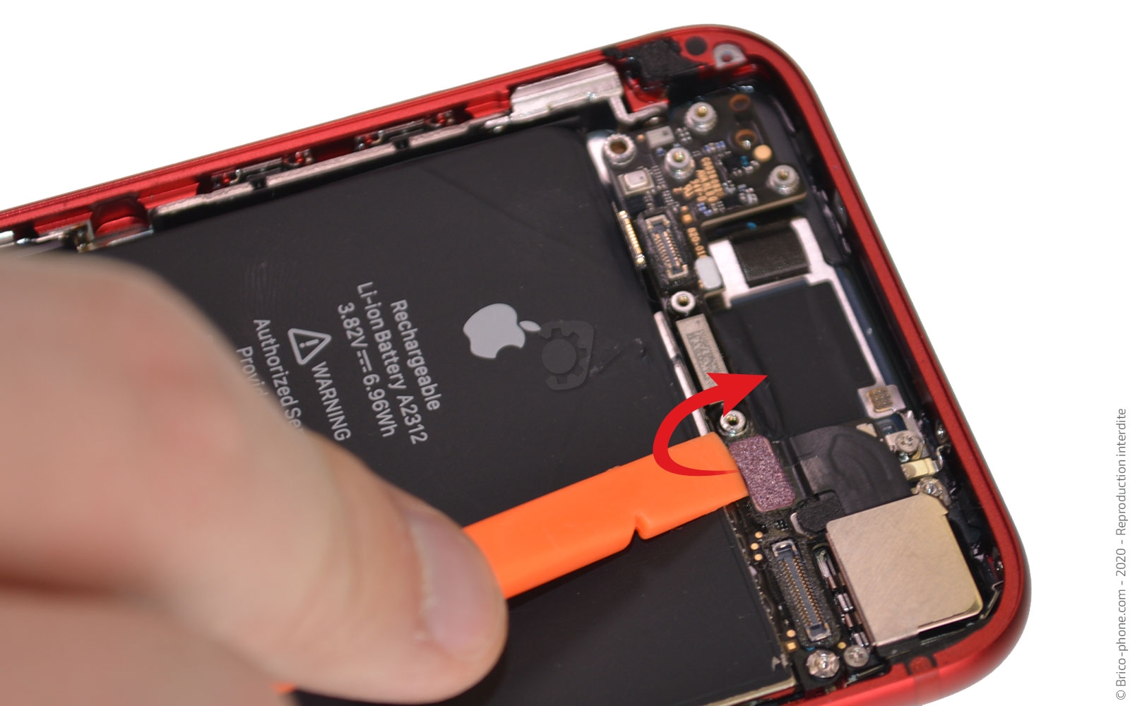 Changement du haut-parleur externe sur iPhone SE 2020 photo 2