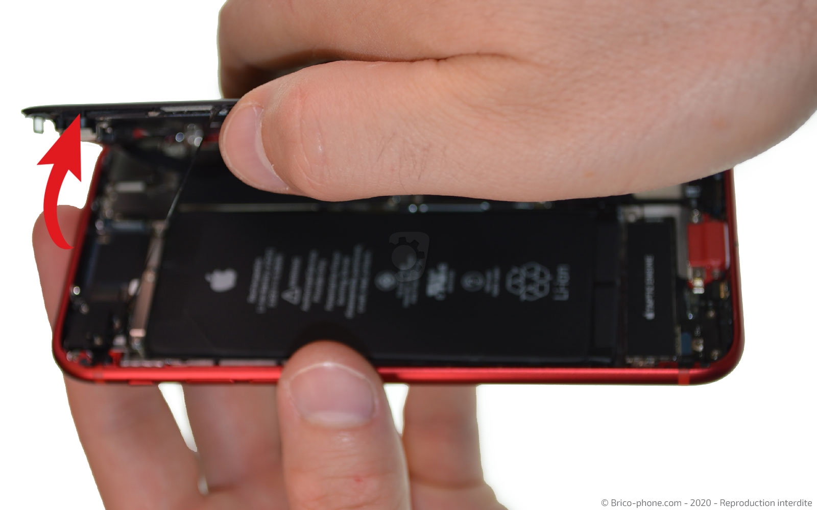 Changement du haut-parleur externe sur iPhone SE 2020 photo 3