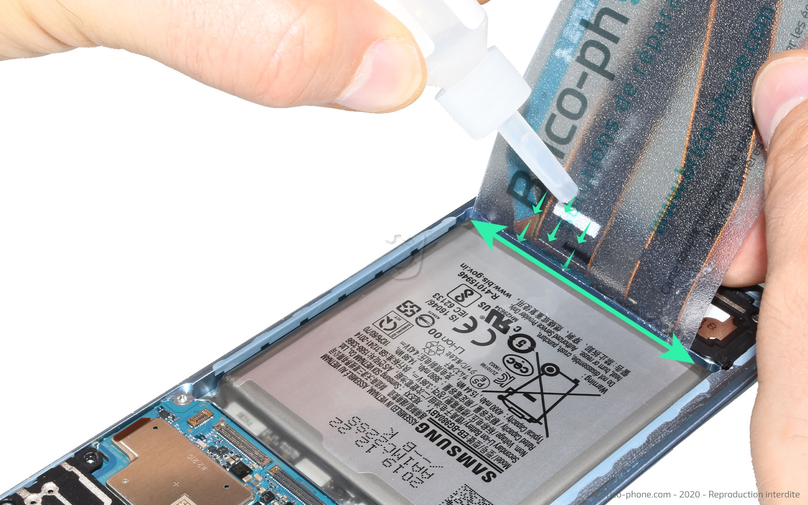 Démontage complet sur Galaxy S20 photo 2