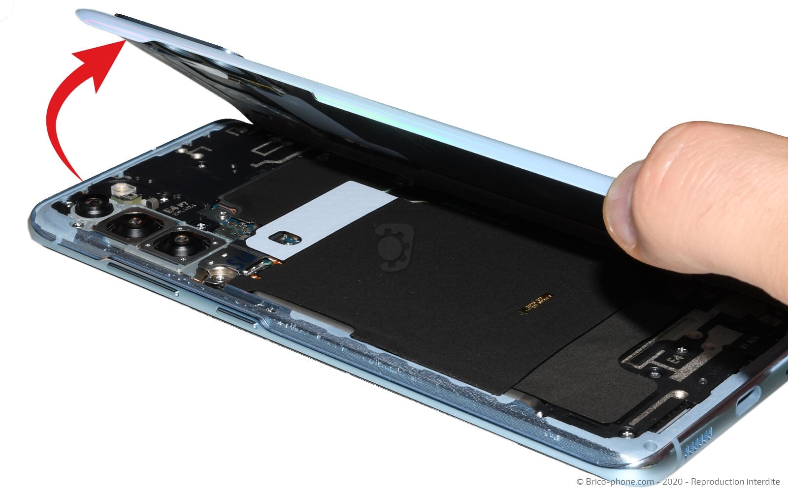 Guide de démontage pour découvrir tous les composants du Samsung Galaxy S20