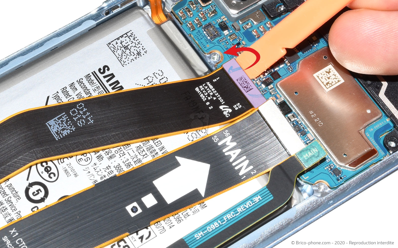 Changement de batterie  sur Galaxy S20 photo 4