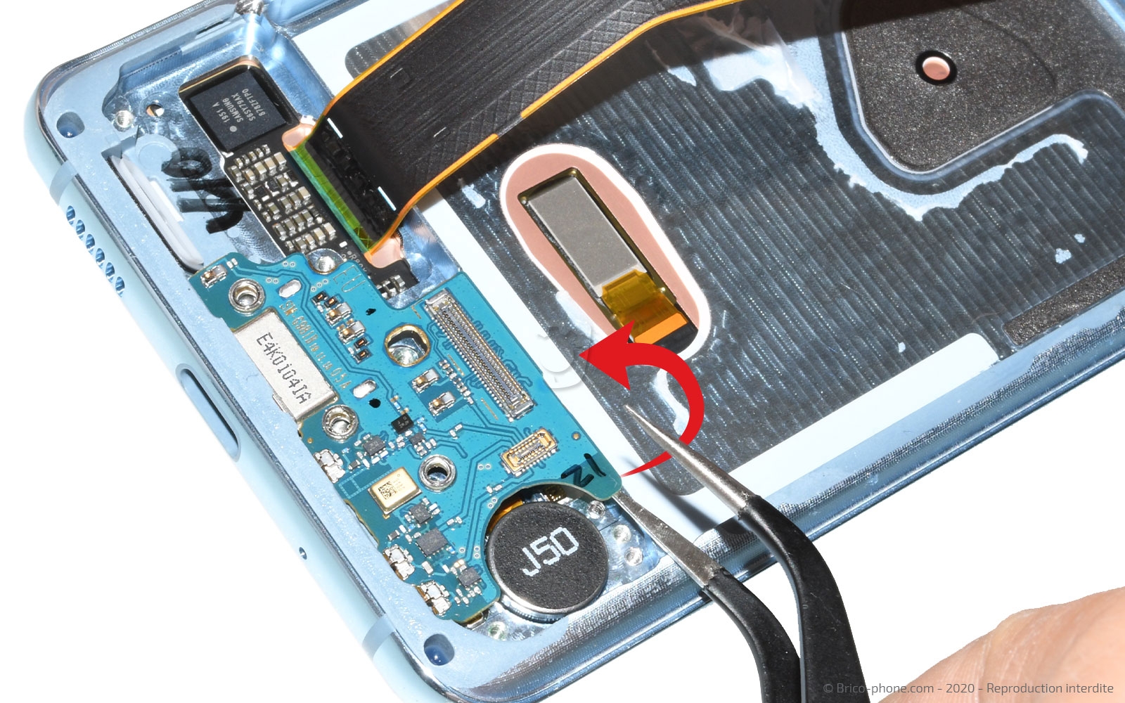 Changement du bloc écran  sur Galaxy S20 photo 4