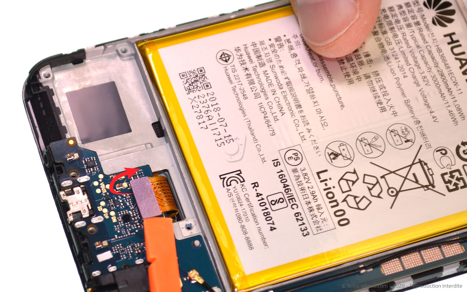 Démontage complet sur Y7 2018 photo 2