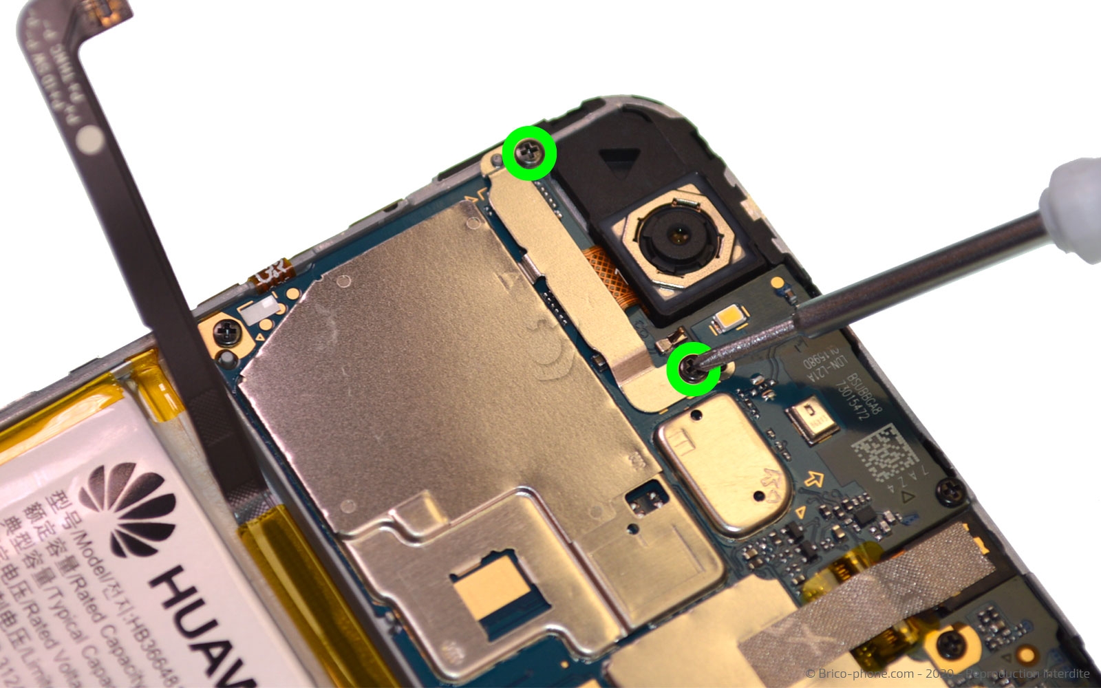 Changement de bloc écran avec batterie sur Y7 2018 photo 1