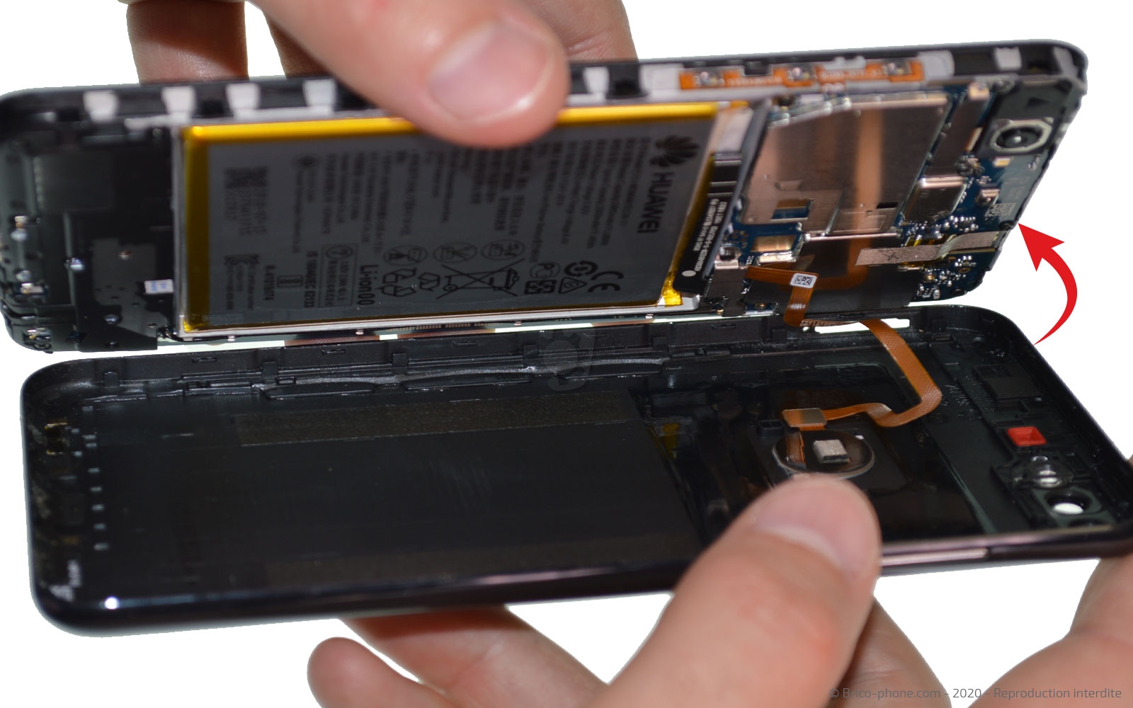 Changement de batterie sur Y7 2018 photo 3