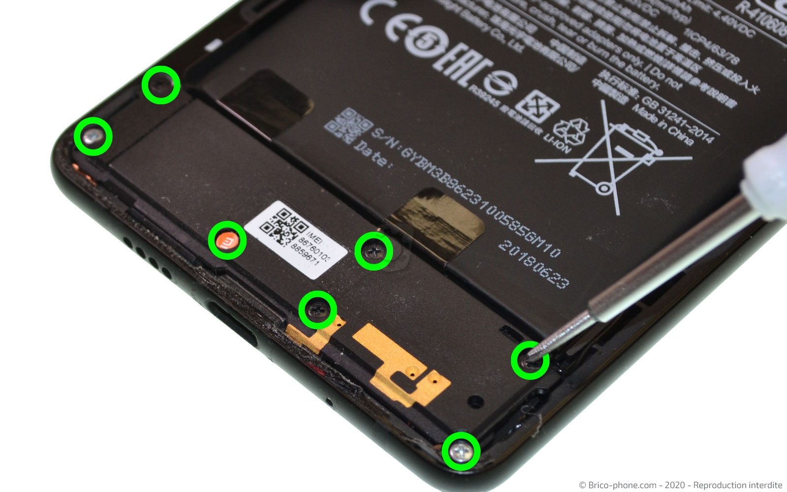 Changement du connecteur de charge sur Mi Mix 2S photo 1