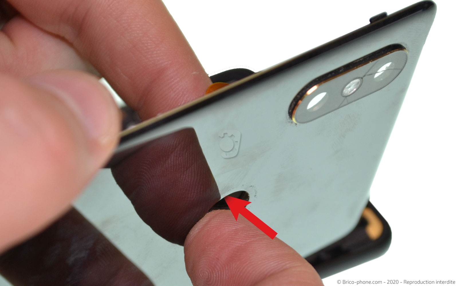 Changement de vitre arrière sur Mi Mix 2S photo 3