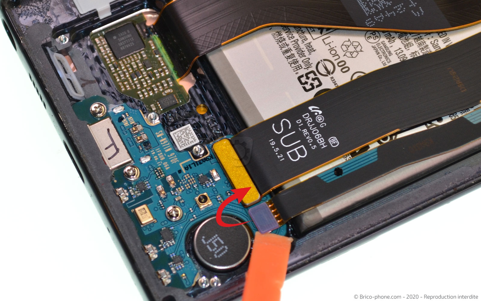 Changement du connecteur de charge sur Galaxy Note 10 photo 1