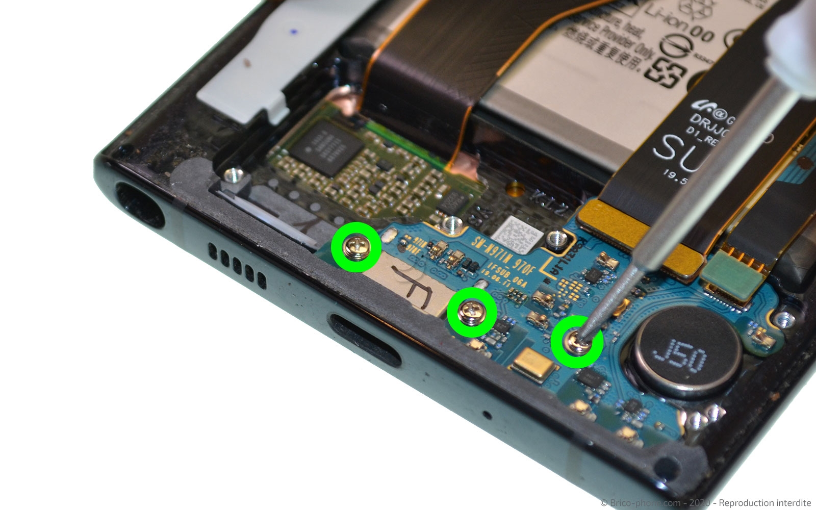 Changement du connecteur de charge sur Galaxy Note 10 photo 3