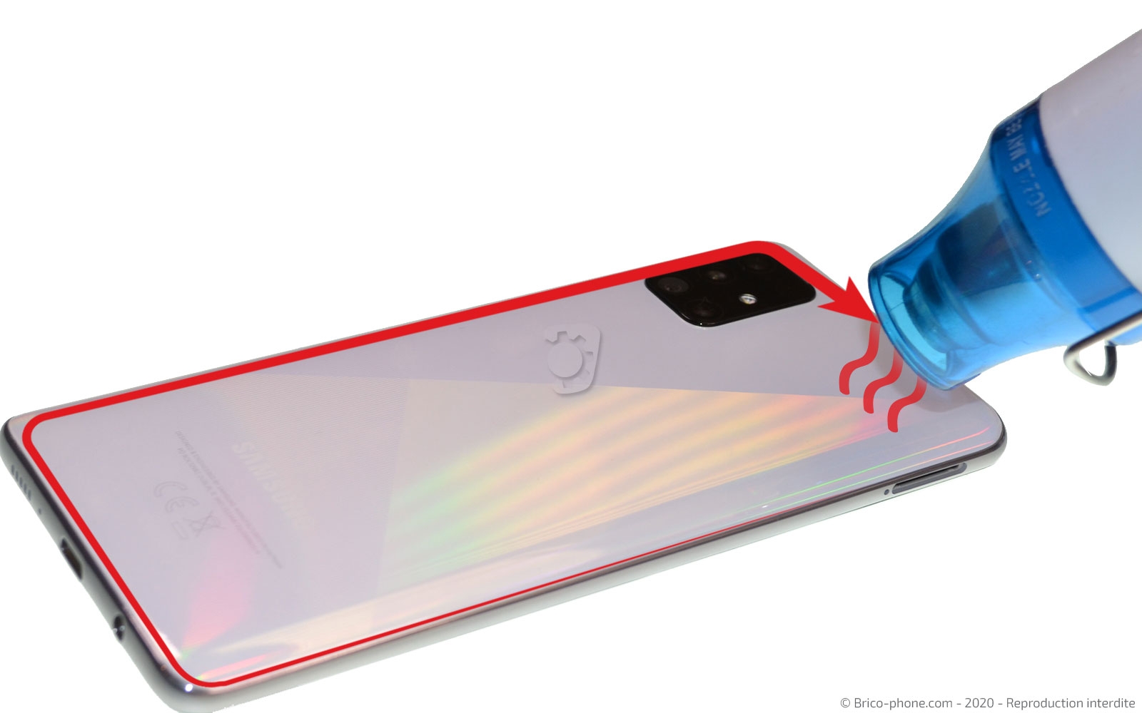 Changement du bloc écran  sur Galaxy A51 photo 2