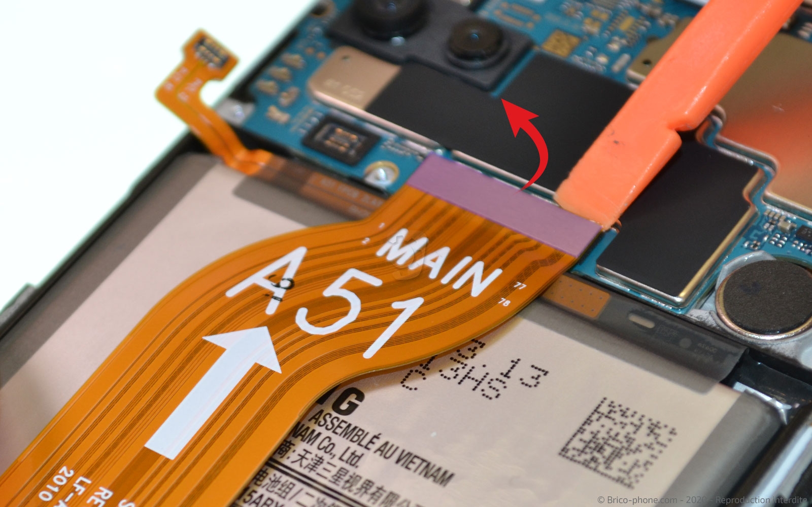 Changement du bloc écran  sur Galaxy A51 photo 3