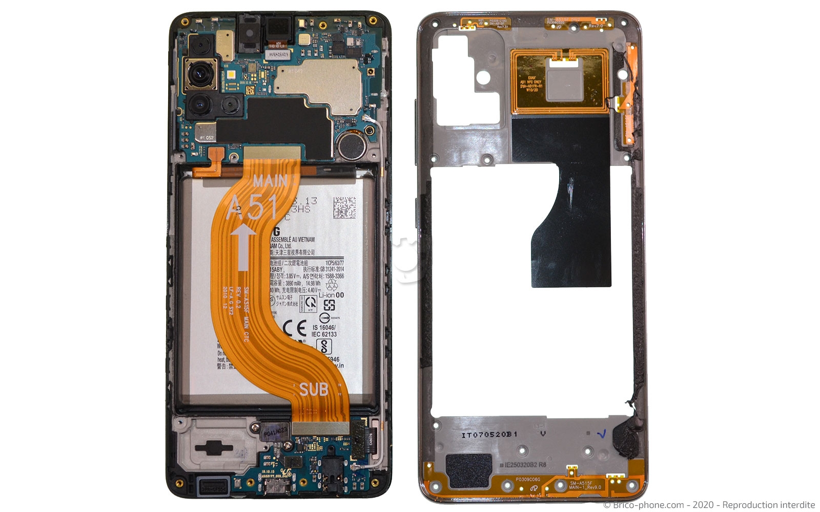 Changement du bloc écran  sur Galaxy A51 photo 4