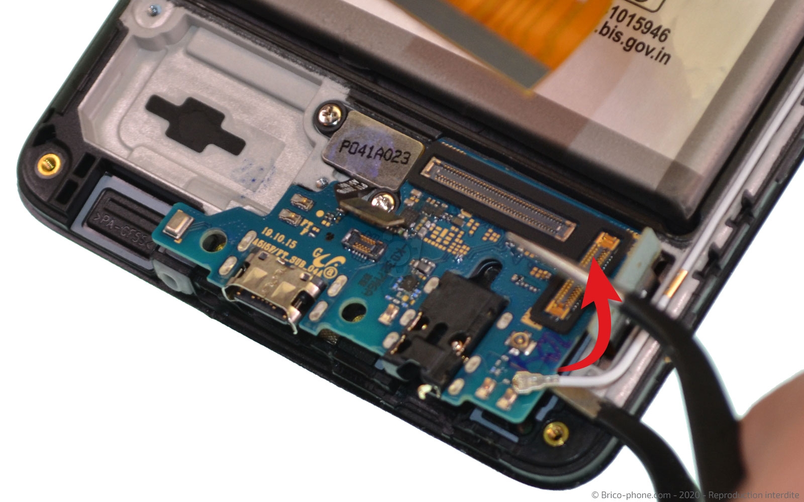Changement du connecteur de charge sur Galaxy A51 photo 2