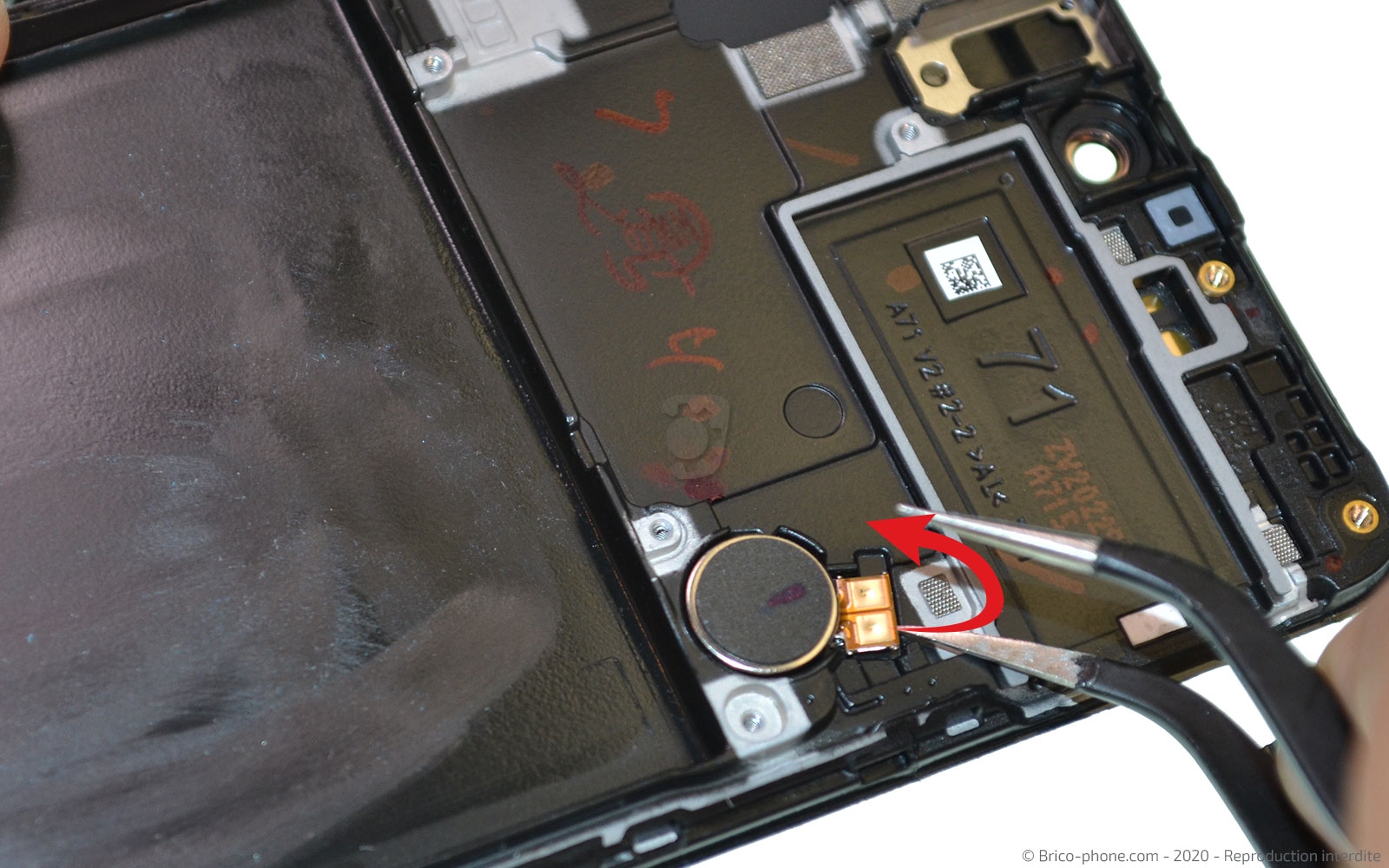 Démontage complet sur Galaxy A71 photo 2