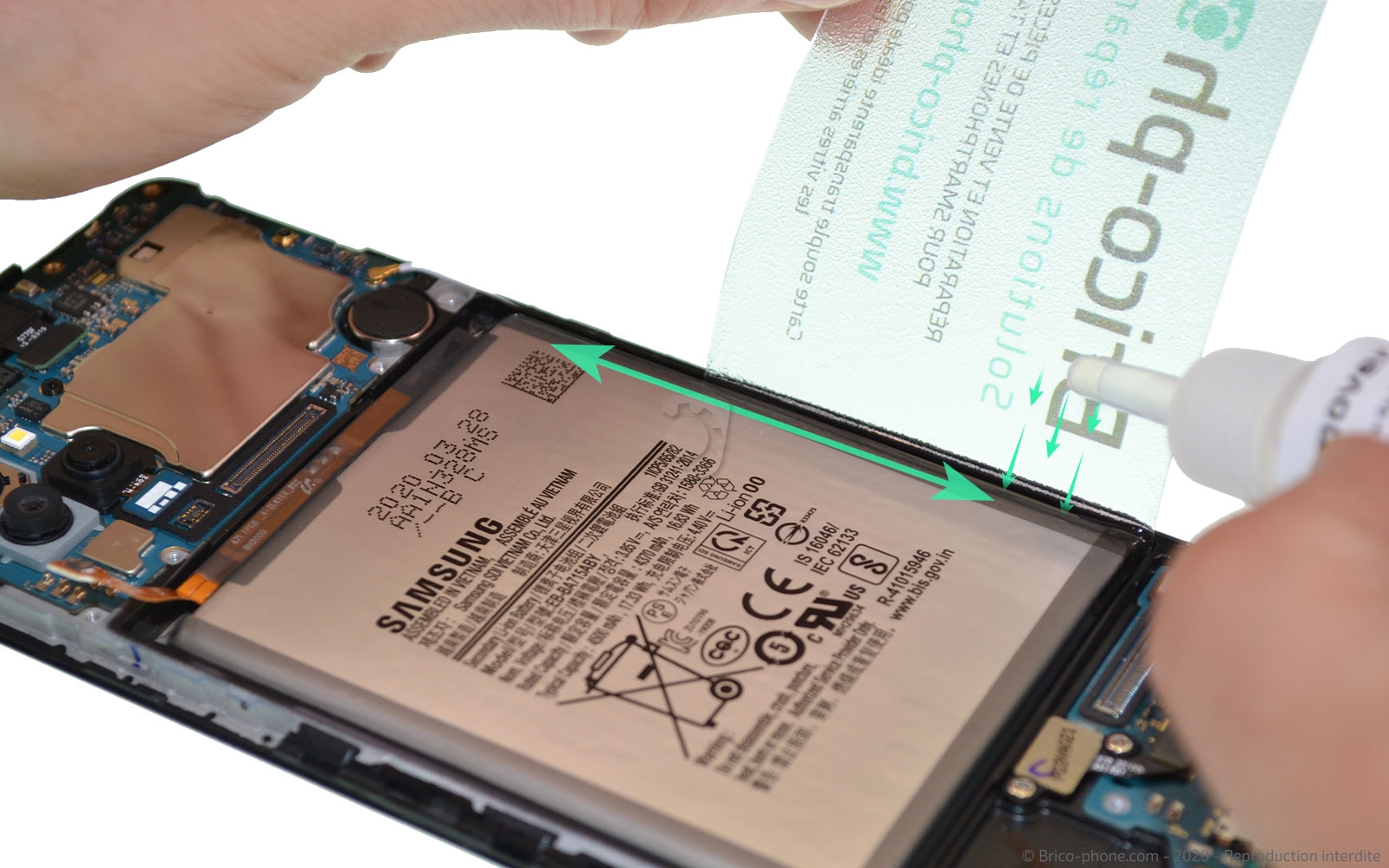 Démontage complet sur Galaxy A71 photo 1