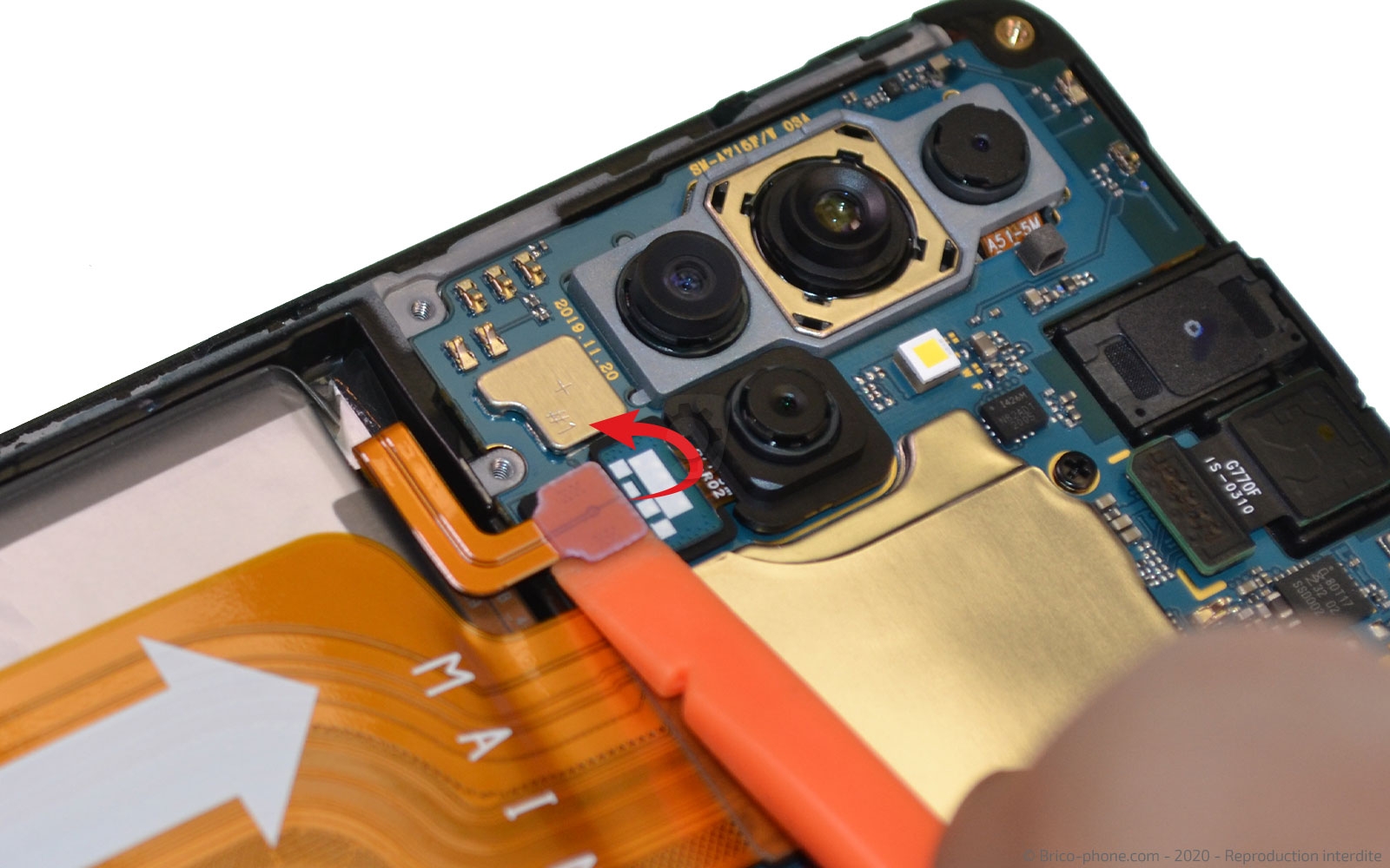 Changement de batterie sur Galaxy A71 photo 1