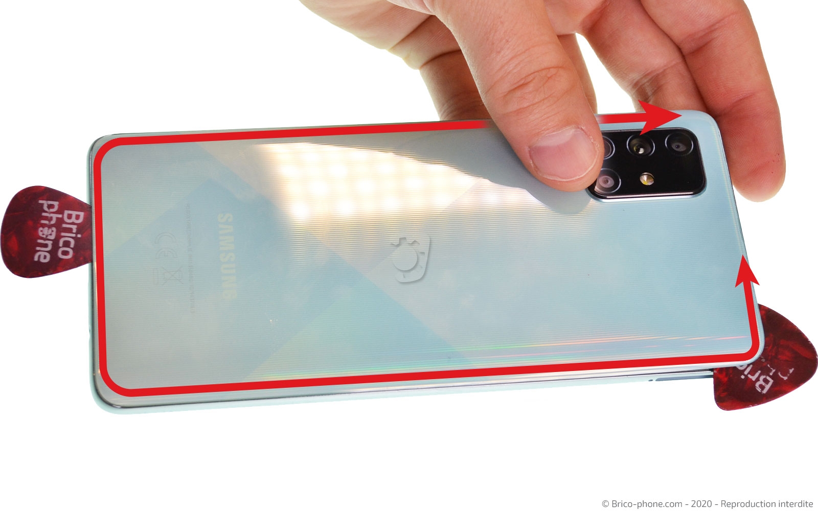 Changement de batterie sur Galaxy A71 photo 2