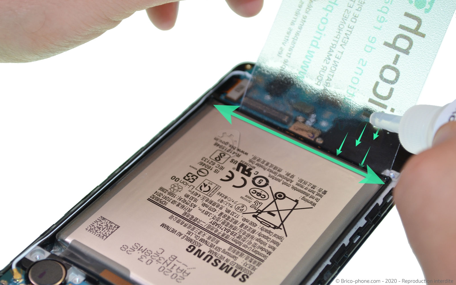 Changement de batterie sur Galaxy A71 photo 2