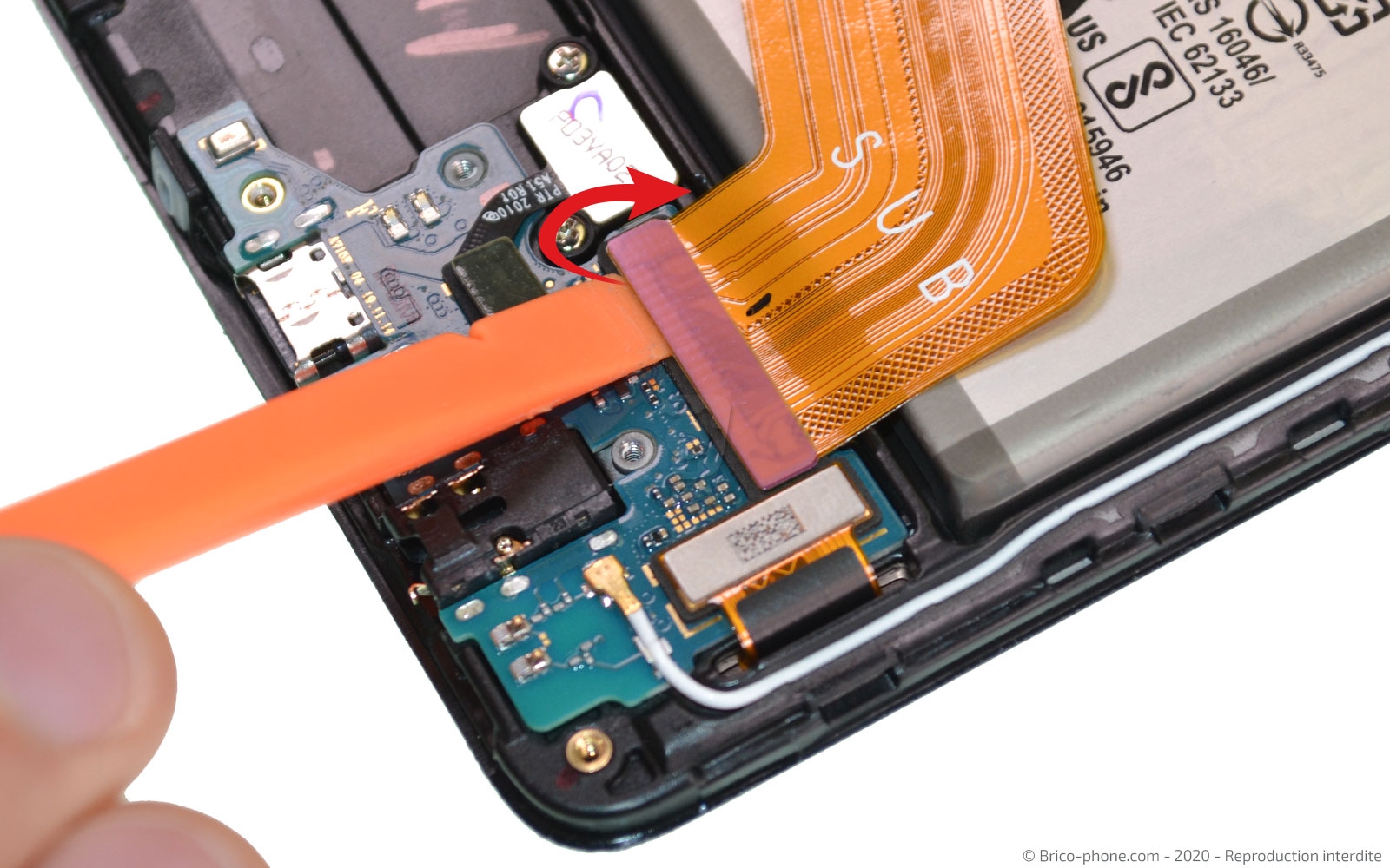 Changement du connecteur de charge sur Galaxy A71 photo 2