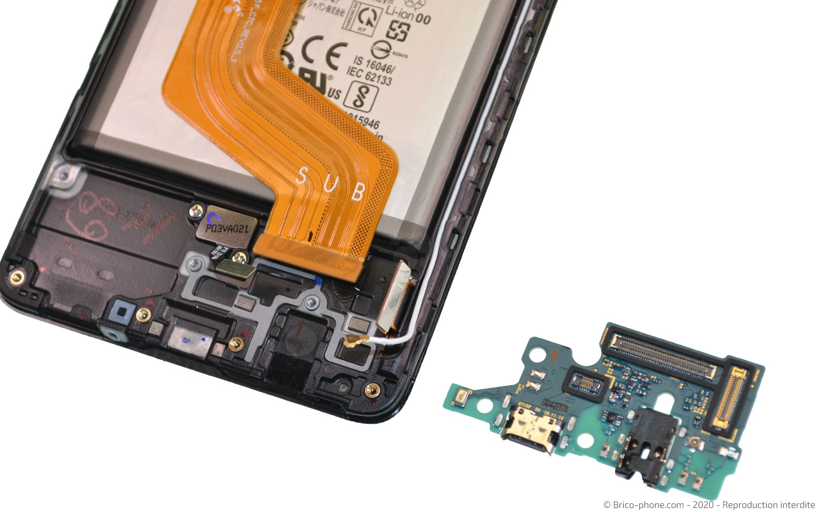 Changement du connecteur de charge sur Galaxy A71 photo 2