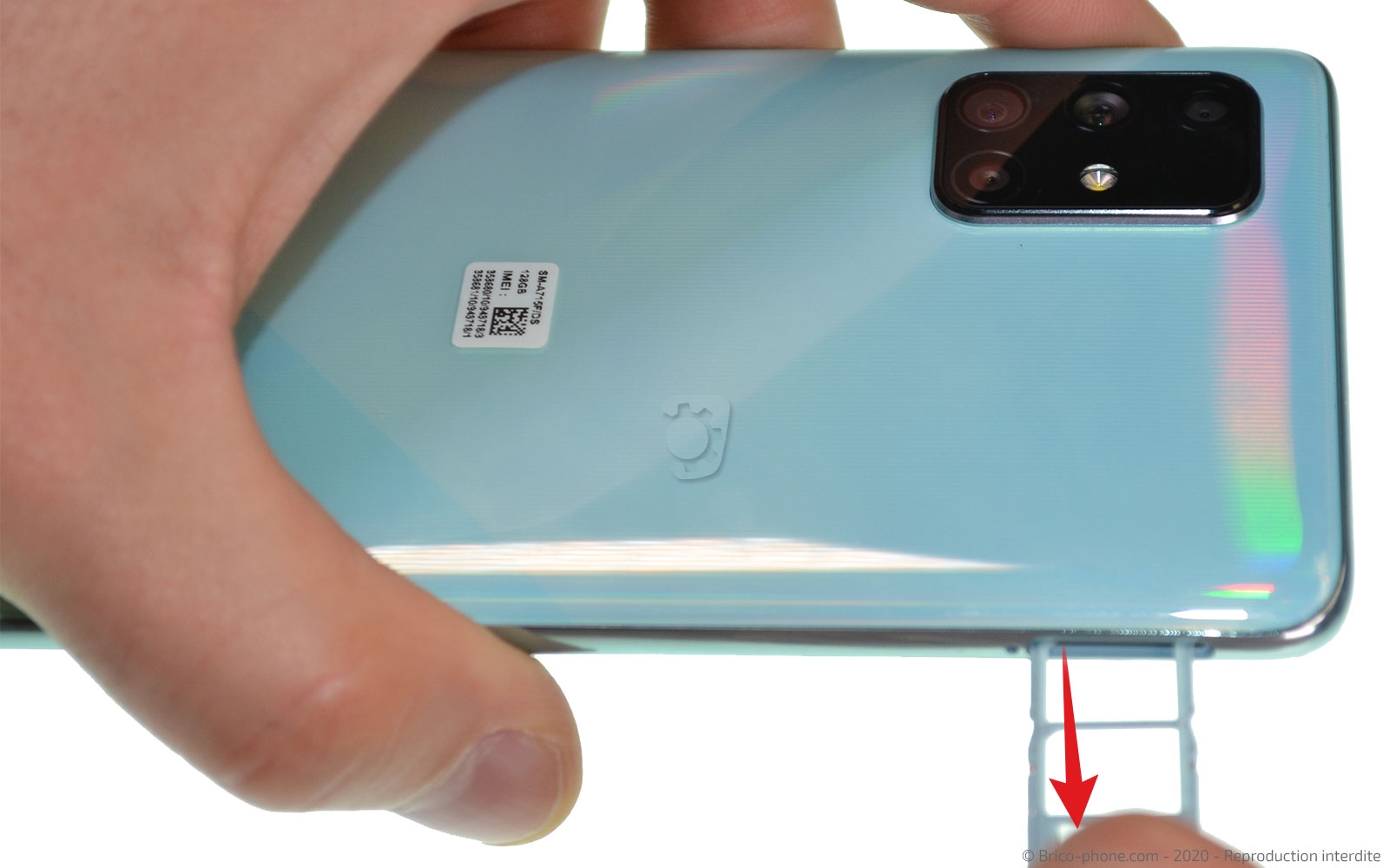 Changement du connecteur de charge sur Galaxy A71 photo 2
