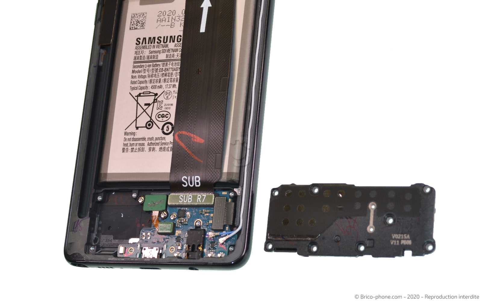 Démontage complet sur Galaxy Note 10 Lite photo 3