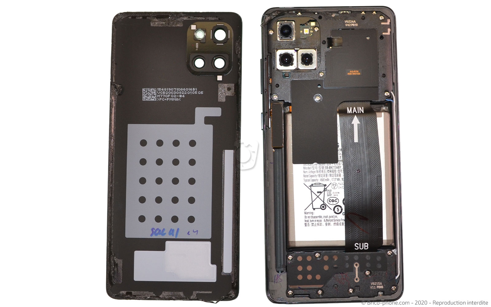 Démontage complet sur Galaxy Note 10 Lite photo 3