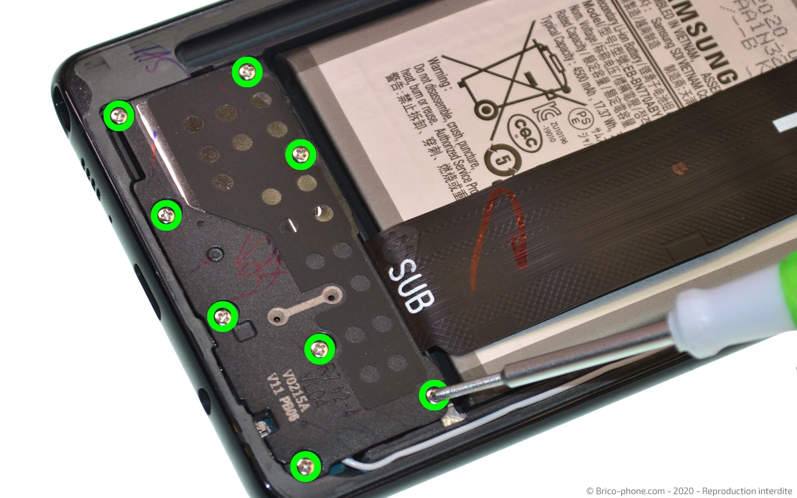 Changement du connecteur de charge sur Galaxy Note 10 Lite photo 1